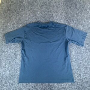Uniqlo U Knitted T Shirt Mens Medium Navy Blue Short Sleeve Cotton Regular Fit